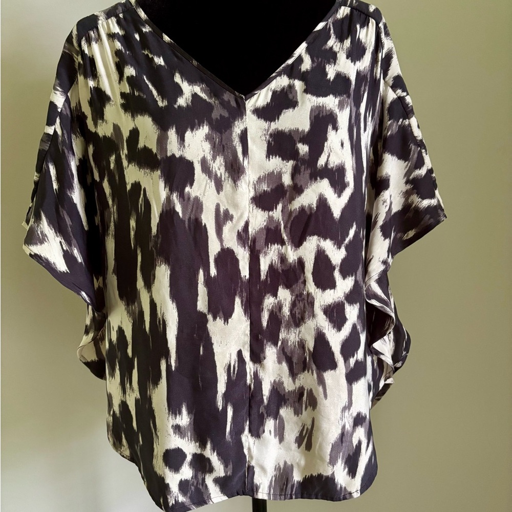 Express Black and Brown Dolman Sleeve Blouse